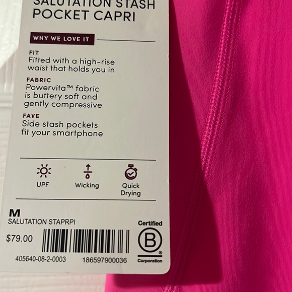 NWT Athleta CRAPRU LEGGINGS SIZE M - Picture 2 of 3